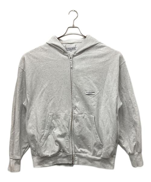 CAHLUMN（カウラム）CAHLUMN (カウラム) Heavy Weight Jersey Thermal Lined Zip Hoodie グレー サイズ:XLの古着・服飾アイテム