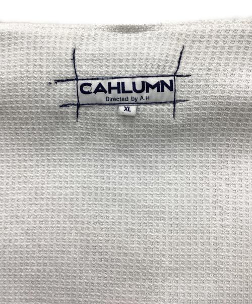 CAHLUMN（カウラム）CAHLUMN (カウラム) Heavy Weight Jersey Thermal Lined Zip Hoodie グレー サイズ:XLの古着・服飾アイテム