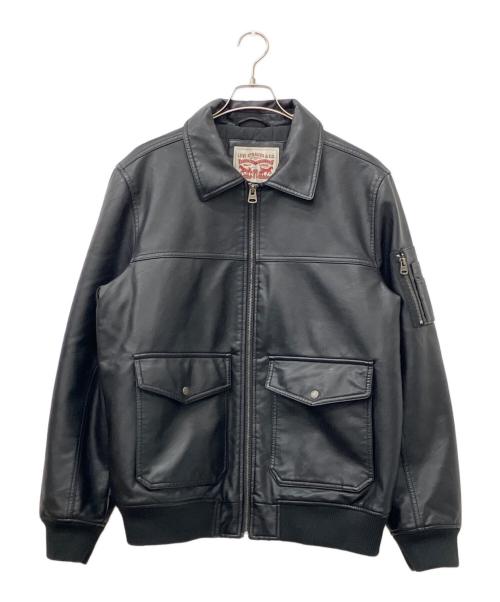 LEVI'S（リーバイス）LEVI'S (リーバイス) エコレザージャケット ブラック サイズ:Mの古着・服飾アイテム