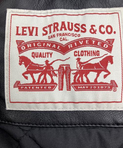 LEVI'S（リーバイス）LEVI'S (リーバイス) エコレザージャケット ブラック サイズ:Mの古着・服飾アイテム