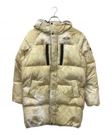 MERRELL（メレル）の古着「フーデッドマーブルダウンコート」｜イエロー
