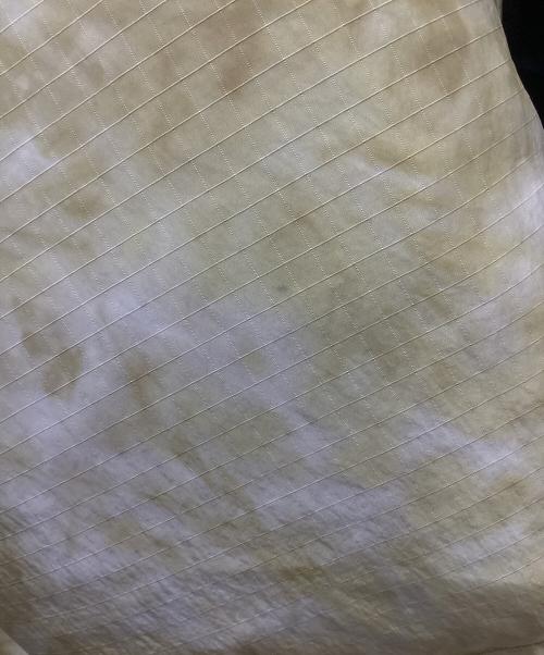 MERRELL（メレル）MERRELL (メレル) フーデッドマーブルダウンコート イエロー サイズ:100の古着・服飾アイテム