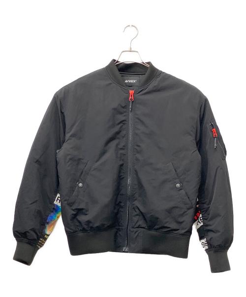 AVIREX（アヴィレックス）AVIREX (アヴィレックス) FIGHTER PHOTO TYPE MA-1ジャケット ブラック サイズ:Mの古着・服飾アイテム