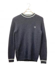 FRED PERRY（フレッドペリー）の古着「アルパカブレンドニット」｜ネイビー