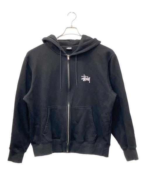 stussy（ステューシー）stussy (ステューシー) ジップパーカー ブラック サイズ:Lの古着・服飾アイテム