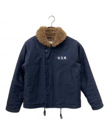 waiper（ワイパー）の古着「後期型アルパカライナー デッキジャケット」｜ネイビー