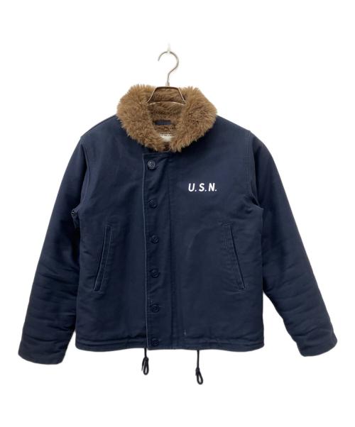 waiper（ワイパー）WAIPER (ワイパー) 後期型アルパカライナー デッキジャケット ネイビー サイズ:36の古着・服飾アイテム