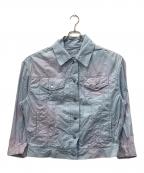 Acne studiosアクネ ストゥディオズ）の古着「Staining cotton jacket」｜スカイブルー