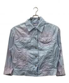 Acne studios（アクネ ストゥディオズ）の古着「Staining cotton jacket」｜スカイブルー