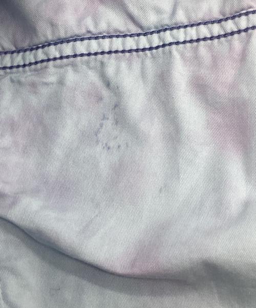 Acne studios（アクネ ストゥディオズ）ACNE STUDIOS (アクネ ストゥディオズ) Staining cotton jacket スカイブルー サイズ:32の古着・服飾アイテム