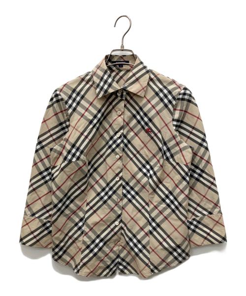 BURBERRY LONDON（バーバリーロンドン）BURBERRY LONDON (バーバリーロンドン) ノヴァチェックシャツ ブラウン サイズ:42の古着・服飾アイテム