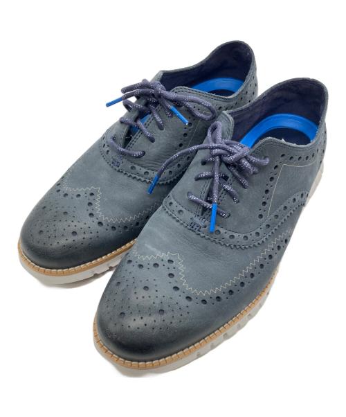 COLE HAAN（コールハーン）COLE HAAN (コールハーン) ZEROGRAND ウィングチップシューズ ネイビー サイズ:7 1/2の古着・服飾アイテム