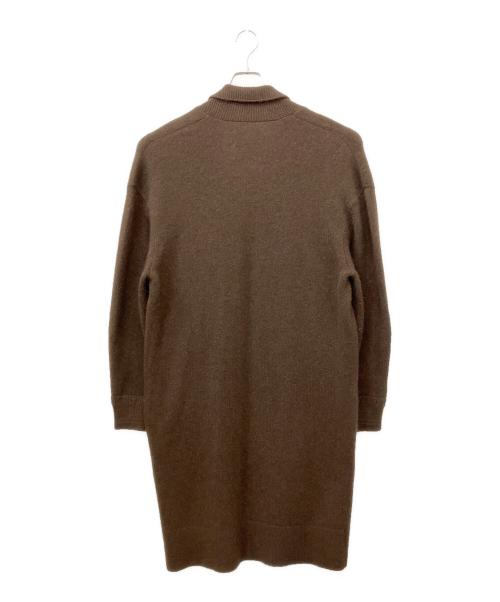 SIDE SLOPE（サイドスロープ）SIDE SLOPE (サイドスロープ) MONGOLIAN YAK KNIT LONG CARDIGAN ブラウン サイズ:1の古着・服飾アイテム