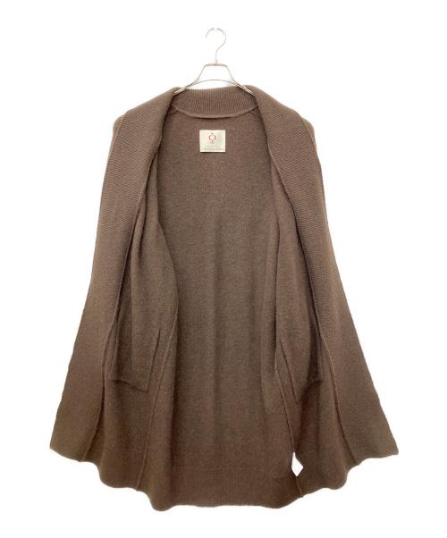 SIDE SLOPE（サイドスロープ）SIDE SLOPE (サイドスロープ) MONGOLIAN YAK KNIT LONG CARDIGAN ブラウン サイズ:1の古着・服飾アイテム