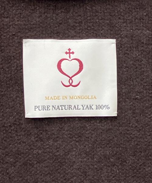 SIDE SLOPE（サイドスロープ）SIDE SLOPE (サイドスロープ) MONGOLIAN YAK KNIT LONG CARDIGAN ブラウン サイズ:1の古着・服飾アイテム