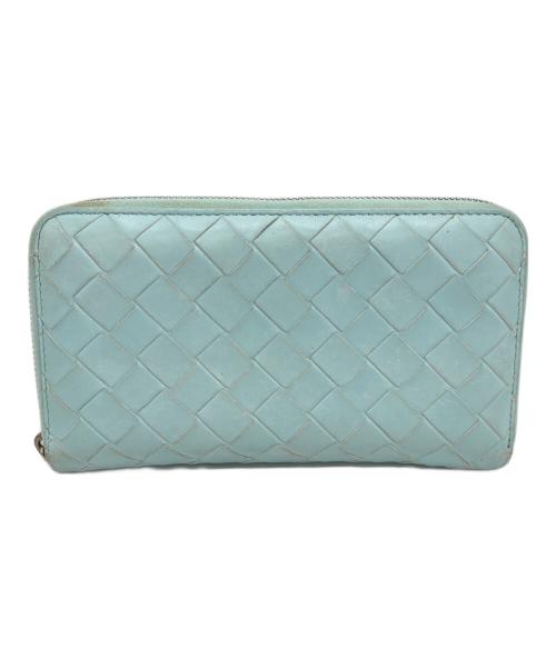 BOTTEGA VENETA（ボッテガベネタ）BOTTEGA VENETA (ボッテガベネタ) マキシイントレチャートロングウォレット スカイブルーの古着・服飾アイテム