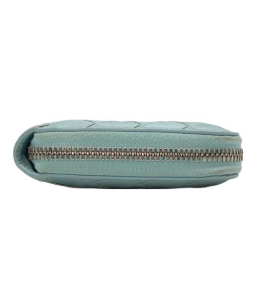 BOTTEGA VENETA（ボッテガベネタ）BOTTEGA VENETA (ボッテガベネタ) マキシイントレチャートロングウォレット スカイブルーの古着・服飾アイテム