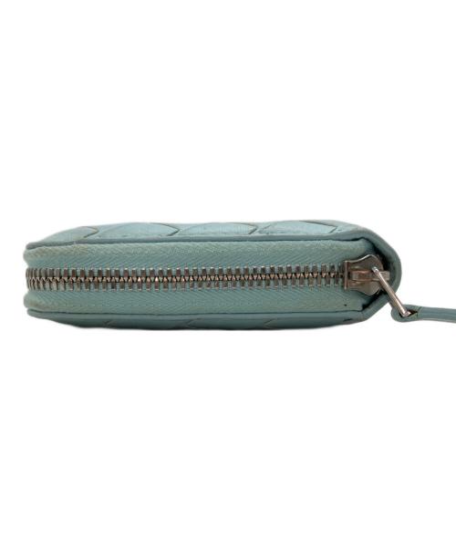 BOTTEGA VENETA（ボッテガベネタ）BOTTEGA VENETA (ボッテガベネタ) マキシイントレチャートロングウォレット スカイブルーの古着・服飾アイテム