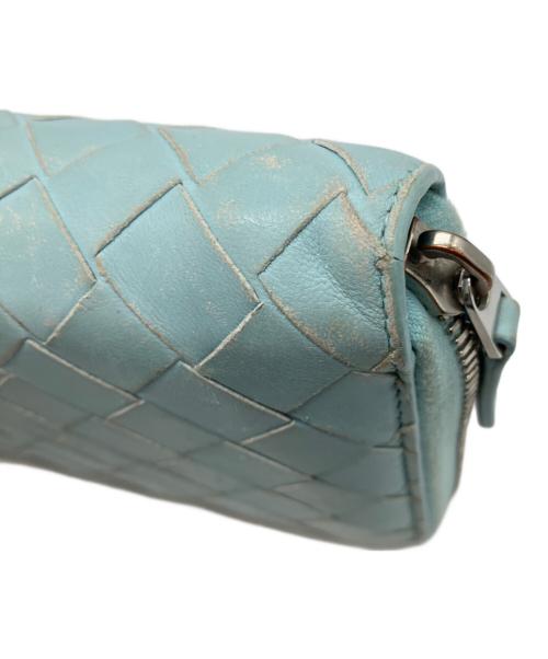 BOTTEGA VENETA（ボッテガベネタ）BOTTEGA VENETA (ボッテガベネタ) マキシイントレチャートロングウォレット スカイブルーの古着・服飾アイテム