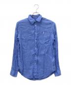 POLO RALPH LAURENポロ・ラルフローレン）の古着「リネンシャツ」｜ブルー