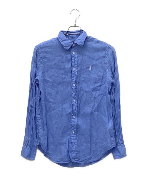 POLO RALPH LAUREN（ポロ・ラルフローレン）POLO RALPH LAUREN (ポロ・ラルフローレン) リネンシャツ ブルー サイズ:Sの古着・服飾アイテム