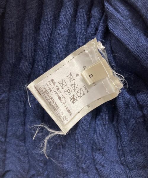 NACKIYE（ナキエ）NACKIYE (ナキエ) リブニットポロ ネイビー サイズ:Sの古着・服飾アイテム