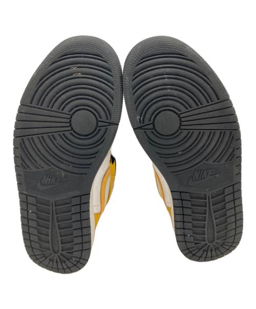 NIKE（ナイキ）NIKE (ナイキ) エアジョーダン 1 ミッド ユニバーシティゴールド イエロー×ホワイト サイズ:27.5の古着・服飾アイテム