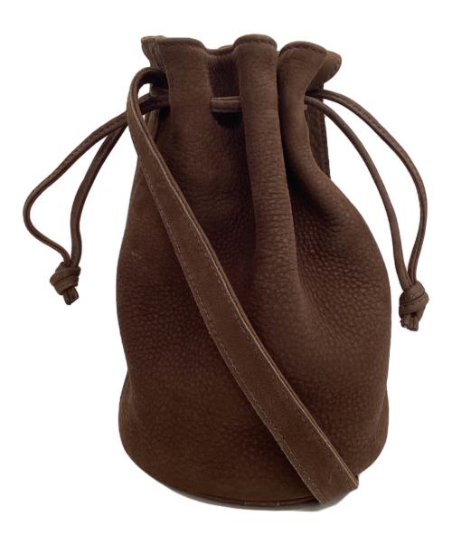 COACH（コーチ）COACH (コーチ) 巾着型ショルダーバッグ ブラウンの古着・服飾アイテム