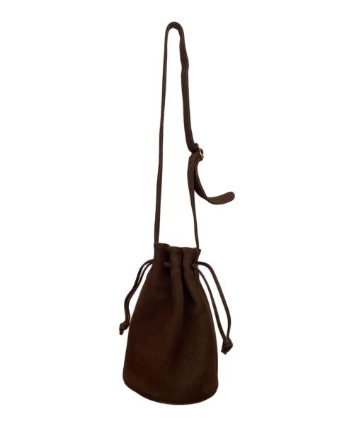 COACH（コーチ）COACH (コーチ) 巾着型ショルダーバッグ ブラウンの古着・服飾アイテム