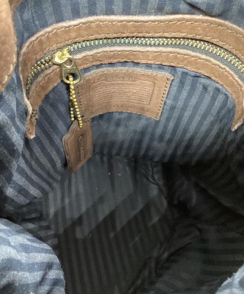 COACH（コーチ）COACH (コーチ) 巾着型ショルダーバッグ ブラウンの古着・服飾アイテム