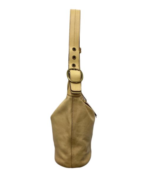 COACH（コーチ）COACH (コーチ) レザーショルダーバッグ イエローの古着・服飾アイテム