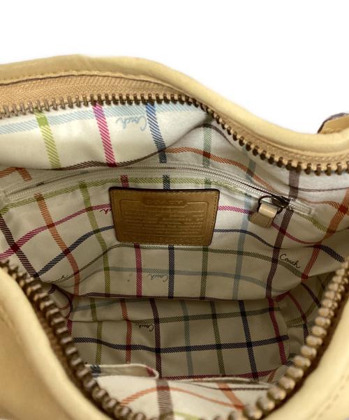 COACH（コーチ）COACH (コーチ) レザーショルダーバッグ イエローの古着・服飾アイテム