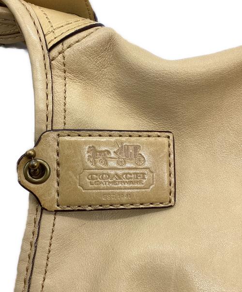 COACH（コーチ）COACH (コーチ) レザーショルダーバッグ イエローの古着・服飾アイテム
