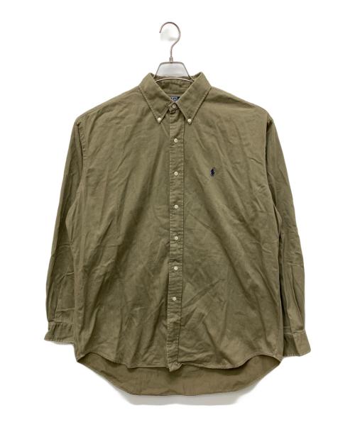 POLO RALPH LAUREN（ポロ・ラルフローレン）POLO RALPH LAUREN (ポロ・ラルフローレン) ボタンダウンシャツ カーキ サイズ:Lの古着・服飾アイテム