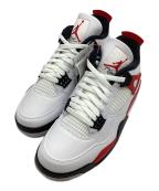 NIKEナイキ）の古着「エアジョーダン4 レトロ "レッドセメント"」｜ホワイト×レッド
