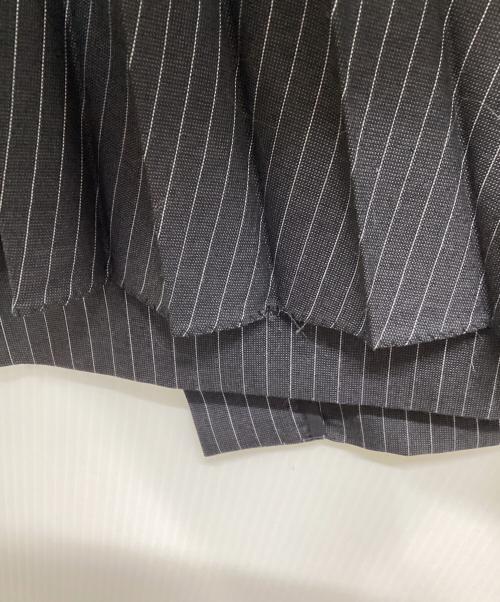 FACETASM（ファセッタズム）FACETASM (ファセッタズム) プリーツストライプスカート ブラック サイズ:Sの古着・服飾アイテム