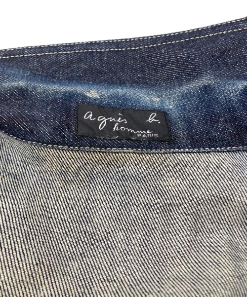 agnes b homme（アニエスベーオム）agnes b homme (アニエスベーオム) フランス製カバーオール インディゴ サイズ:38の古着・服飾アイテム