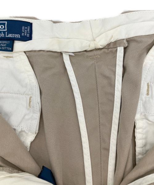POLO RALPH LAUREN（ポロ・ラルフローレン）POLO RALPH LAUREN (ポロ・ラルフローレン) チノトラウザースパンツ ベージュ サイズ:36/30の古着・服飾アイテム