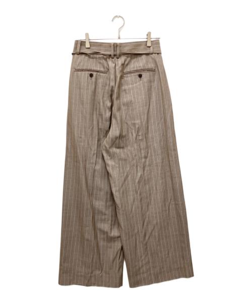 Adam et Rope（アダム エ ロペ）Adam et Rope (アダム エ ロペ) TWドロストドカンスラックス ブラウン サイズ:38の古着・服飾アイテム
