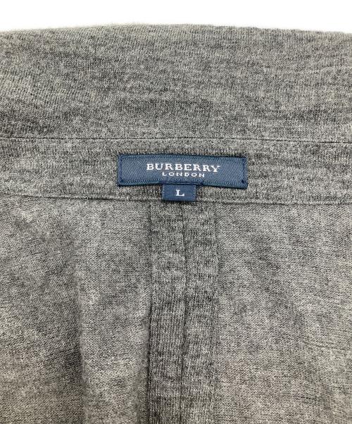 BURBERRY LONDON（バーバリーロンドン）BURBERRY LONDON (バーバリーロンドン) ニットテーラードジャケット グレー サイズ:Lの古着・服飾アイテム