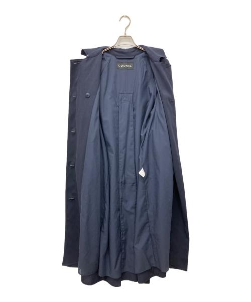 LOUNIE（ルーニー）LOUNIE (ルーニー) ベルテッドロングコート ネイビー サイズ:40の古着・服飾アイテム