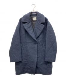 IENA（イエナ）の古着「ウールモヘヤシャギーコート」｜ネイビー