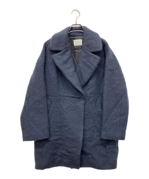 IENA（イエナ）IENA (イエナ) ウールモヘヤシャギーコート ネイビー サイズ:38の古着・服飾アイテム