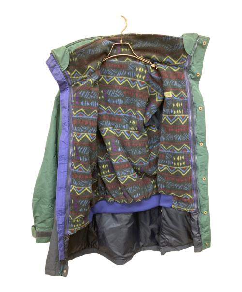 Columbia（コロンビア）Columbia (コロンビア) ライナー付きオーバーコート グリーン×ネイビー サイズ:Mの古着・服飾アイテム