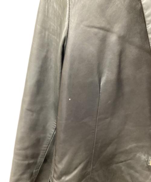 DKNY（ダナキャランニューヨーク）DKNY (ダナキャランニューヨーク) レザー3Bジャケット ブラック サイズ:Sの古着・服飾アイテム