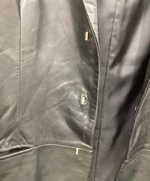 DKNY（ダナキャランニューヨーク）DKNY (ダナキャランニューヨーク) レザー3Bジャケット ブラック サイズ:Sの古着・服飾アイテム