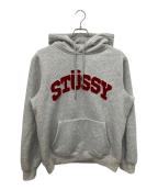 stussyステューシー）の古着「プルオーバーパーカー」｜グレー