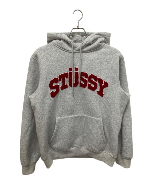 stussy（ステューシー）stussy (ステューシー) プルオーバーパーカー グレー サイズ:XLの古着・服飾アイテム