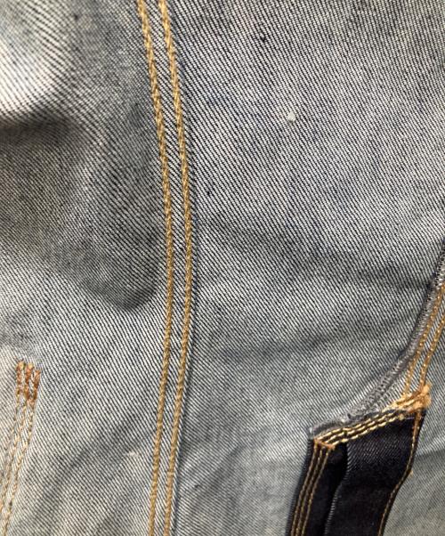 hysterics（ヒステリックス）hysterics (ヒステリックス) レザー切替デニムテーラードジャケト インディゴ サイズ:FREEの古着・服飾アイテム