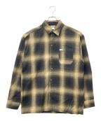 CalTopキャルトップ）の古着「オンブレチェックシャツ」｜ブラック×ブラウン